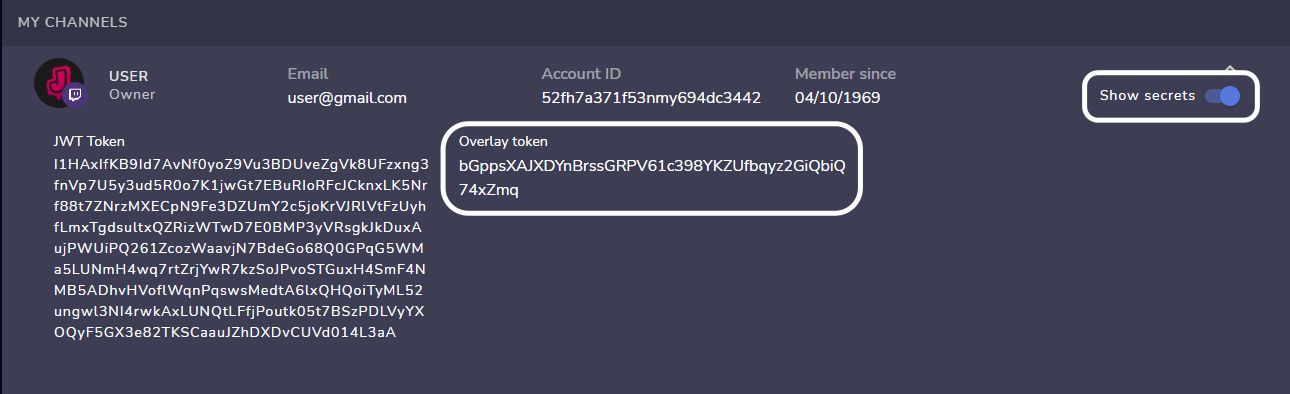 StreamElements Overlay Token Image